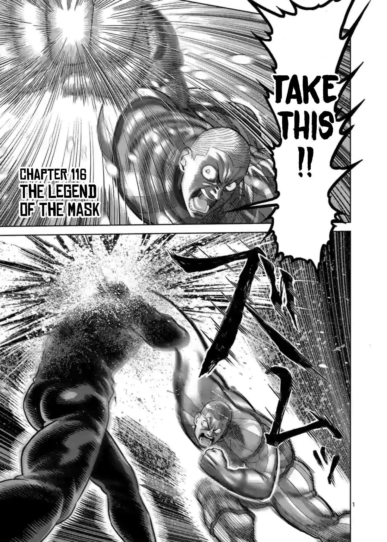 Kengan Omega Chapter 116 page 1 - Chapter 116: The Legend of the Mask