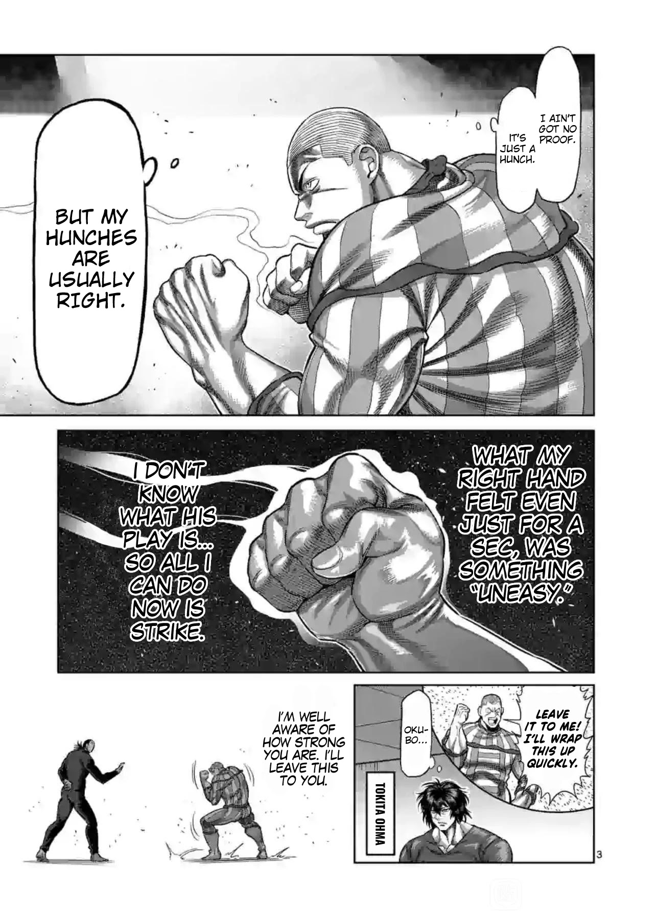 Kengan Omega Chapter 116 page 3 - Chapter 116: The Legend of the Mask