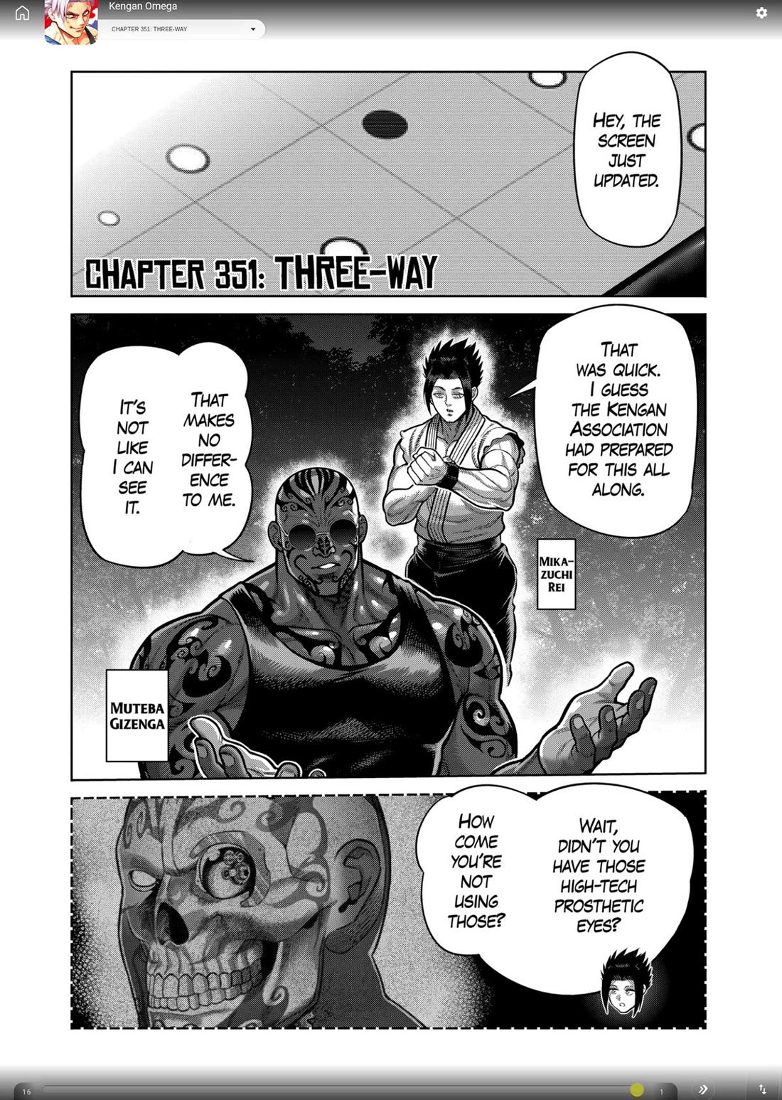 Kengan Omega Chapter 351 page 1 - Chapter 351