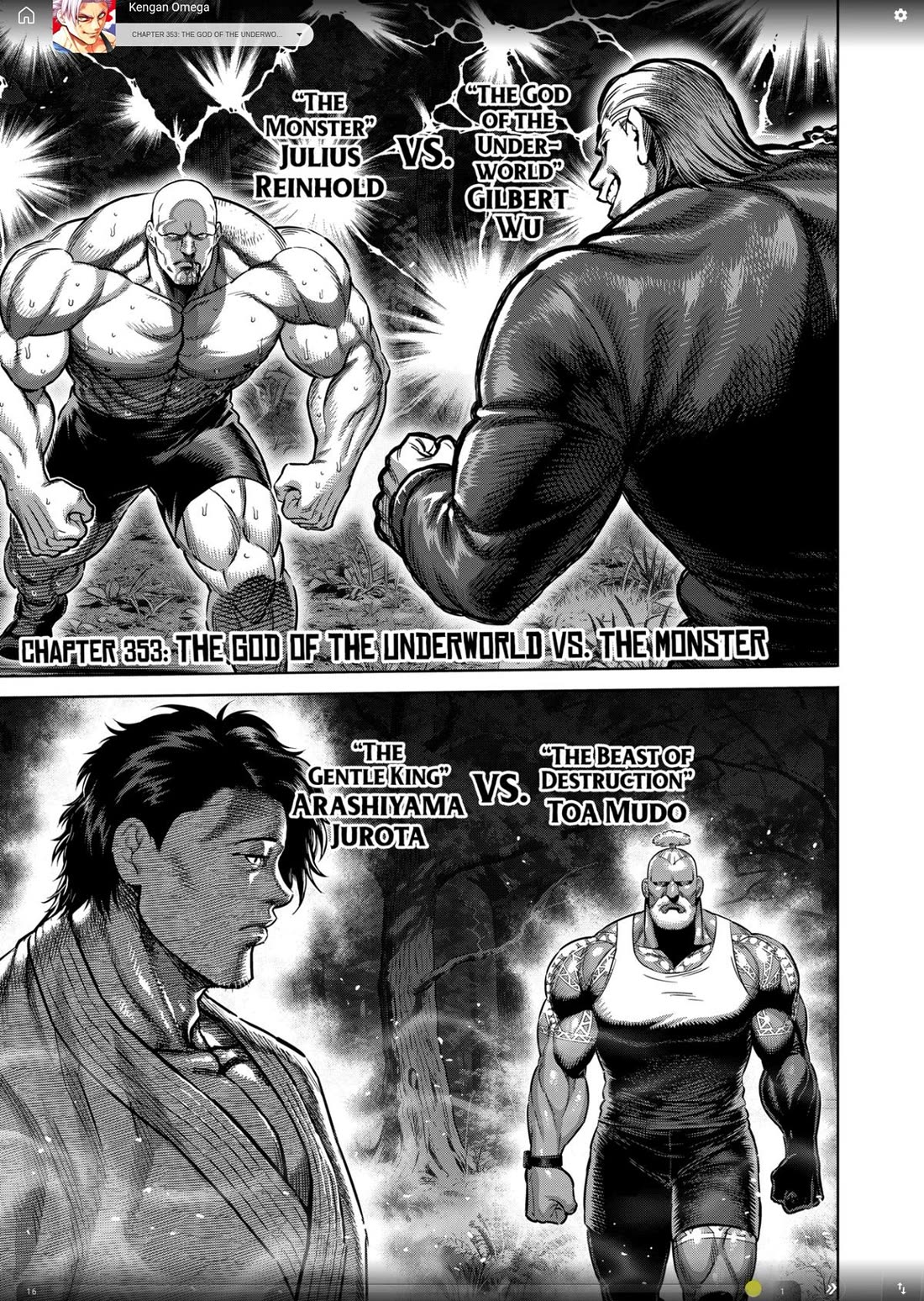 Kengan Omega Chapter 353 page 1 - Chapter 353