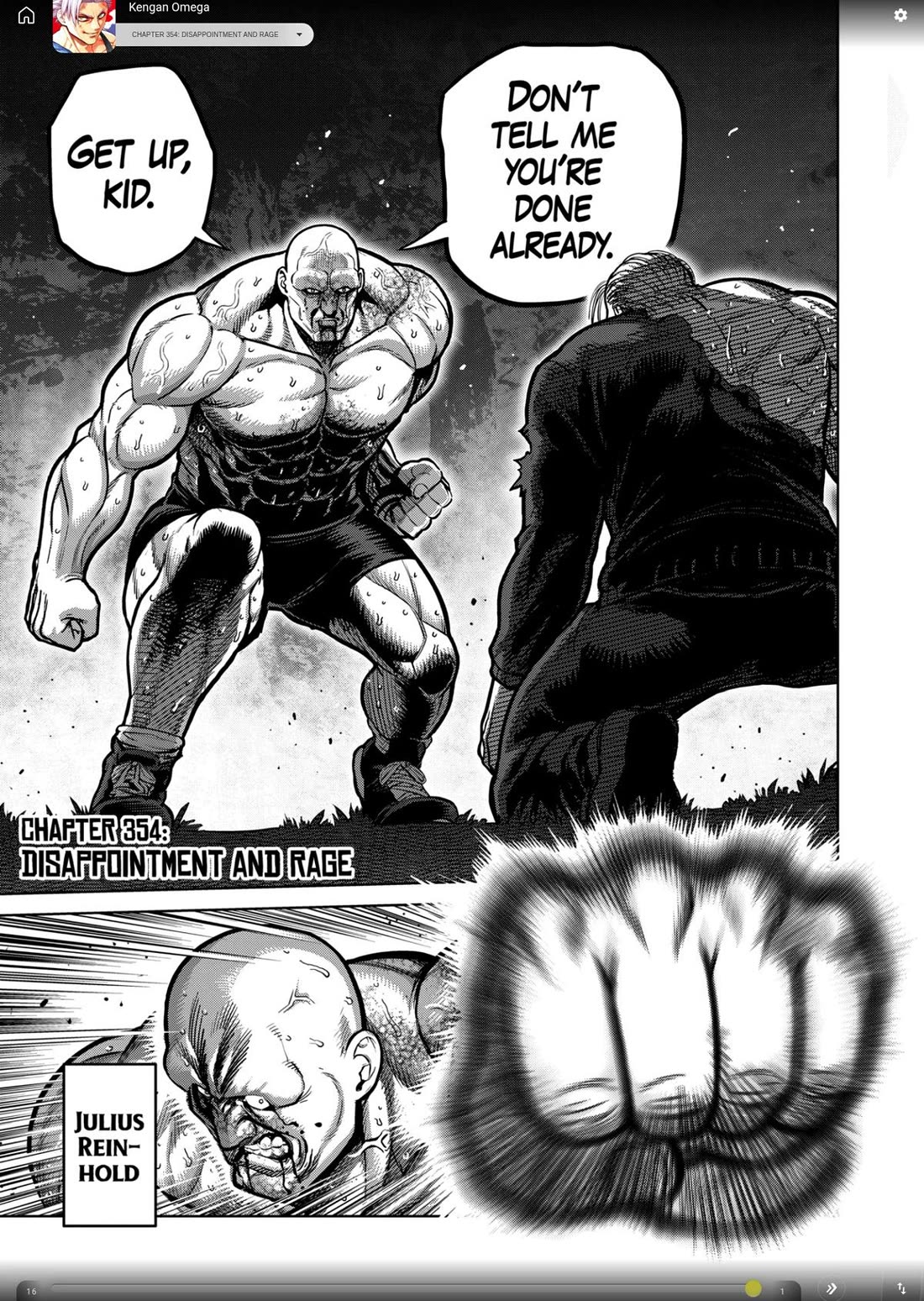 Kengan Omega Chapter 354 page 1 - Chapter 354