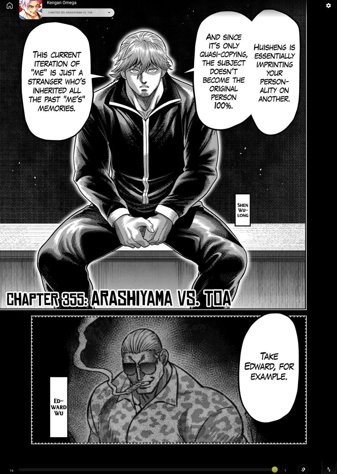Kengan Omega Chapter 355 page 1 - Chapter 355