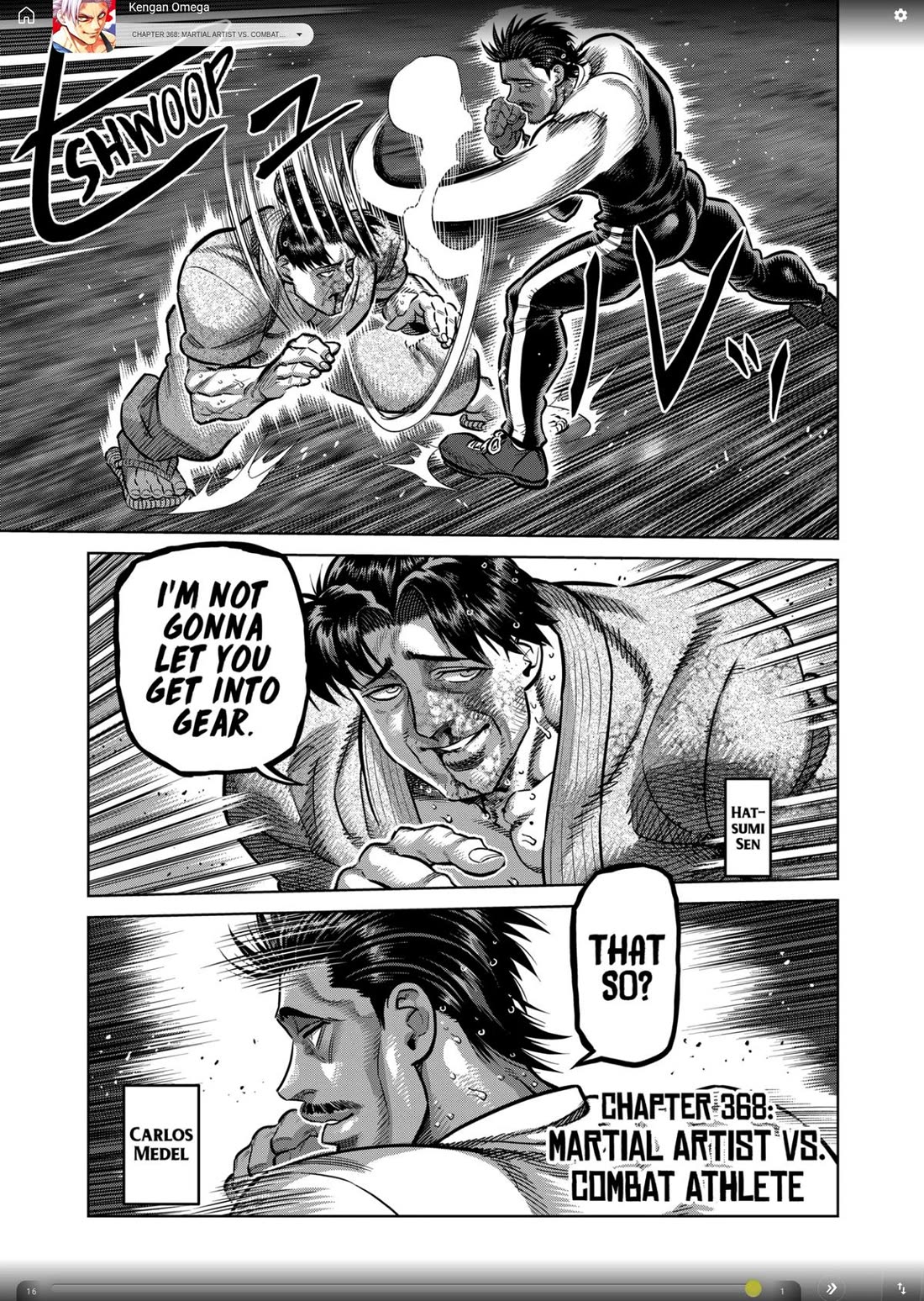 Kengan Omega Chapter 368 page 1 - Chapter 368