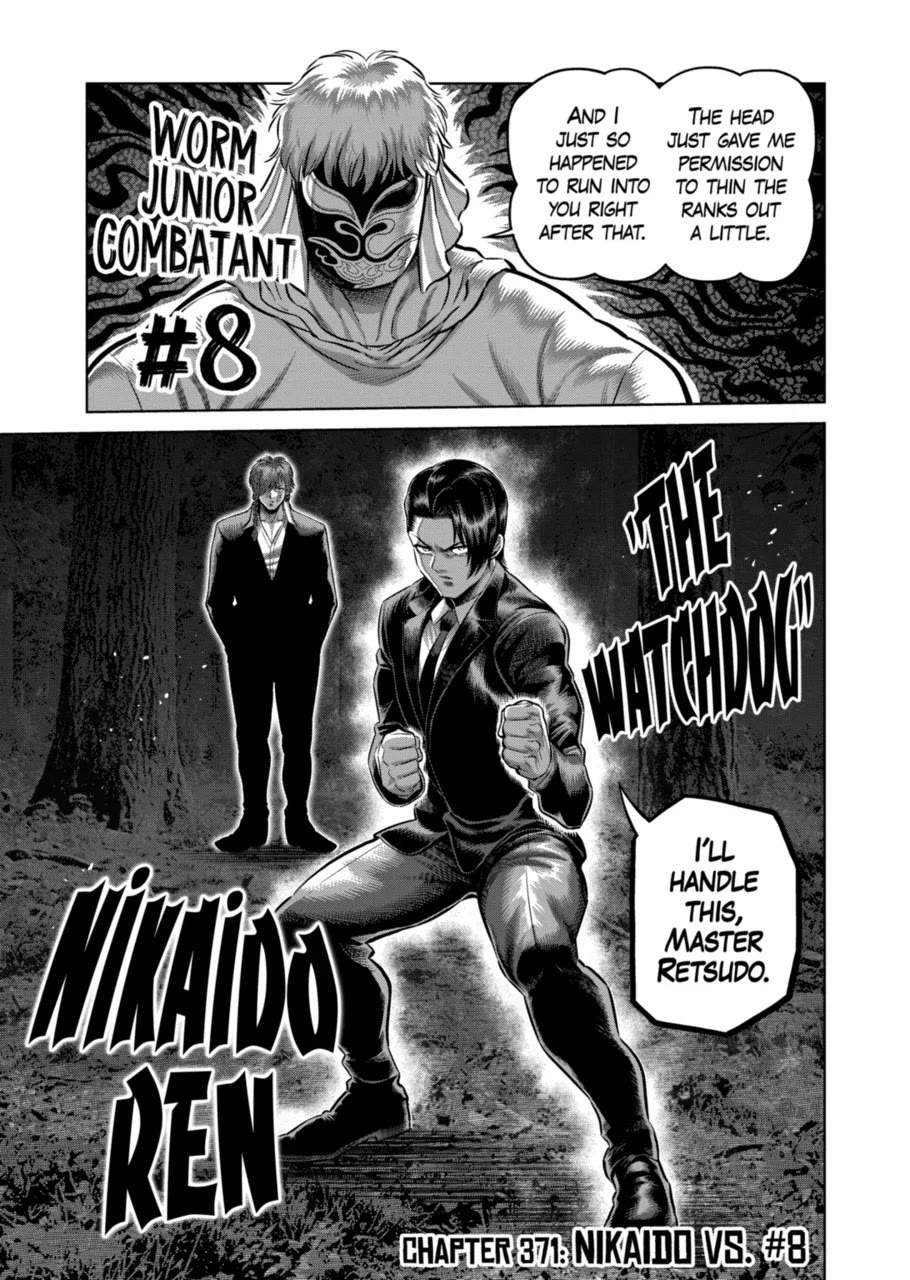 Kengan Omega Chapter 371 page 1 - Chapter 371: Nikaido vs #8