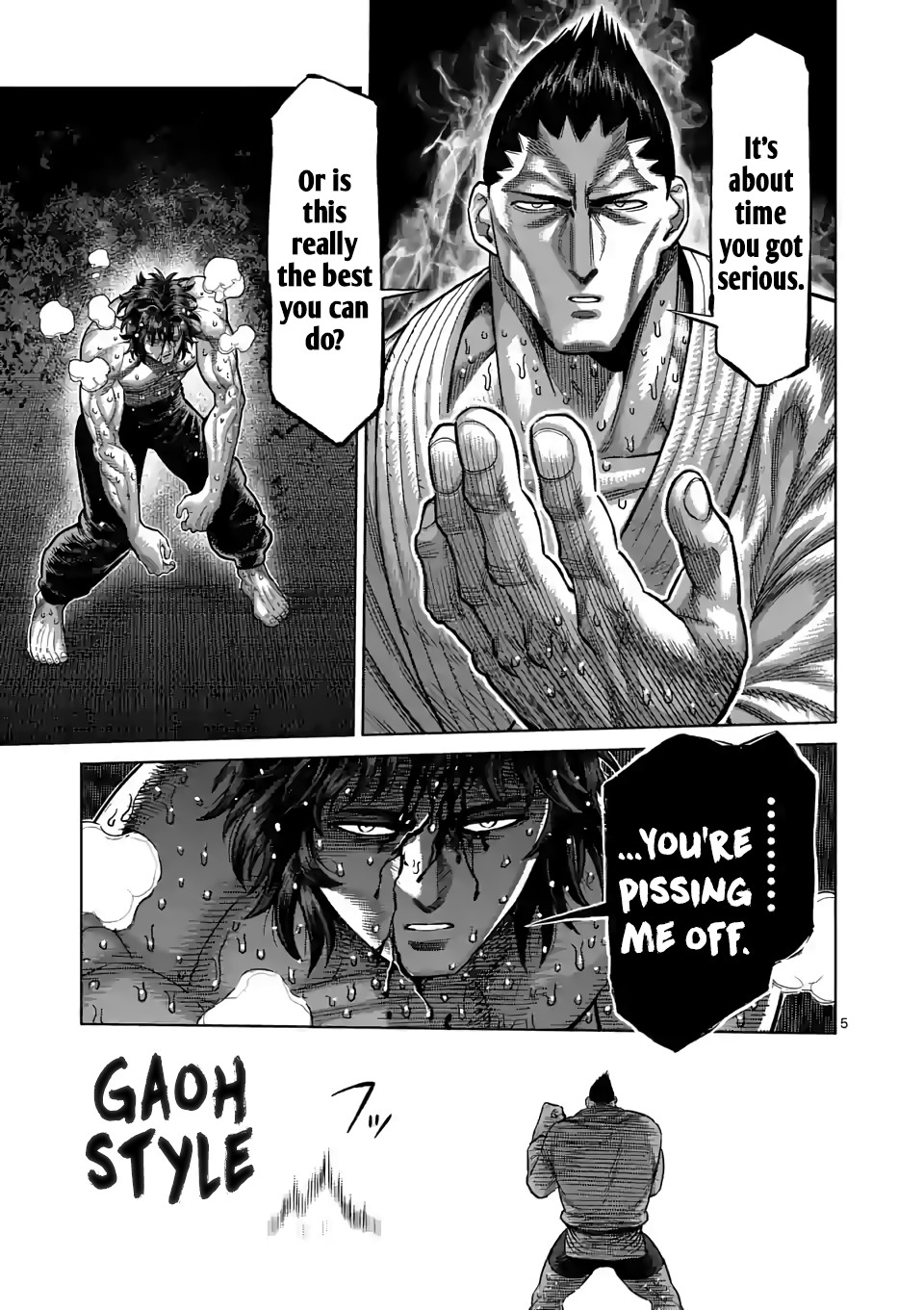 Kengan Omega Chapter 38 page 5 - Chapter 38: Gaoh Style