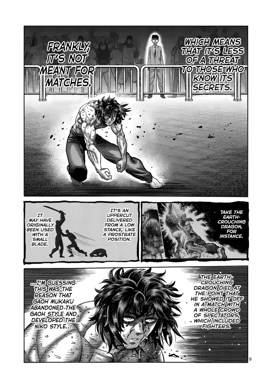 Kengan Omega Chapter 38 page 9 - Chapter 38: Gaoh Style