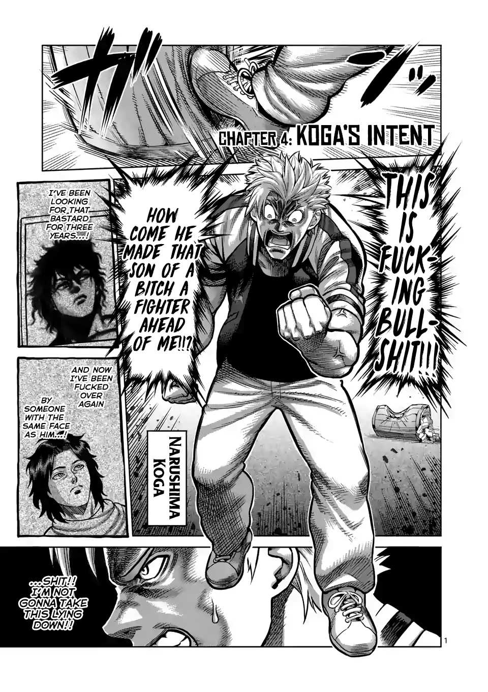 Kengan Omega Chapter 4 page 1 - Chapter 4: Koga's Intent