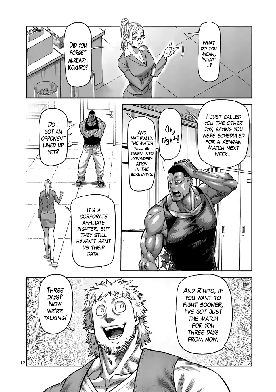 Kengan Omega Chapter 42 page 12 - Chapter 42: The Returner