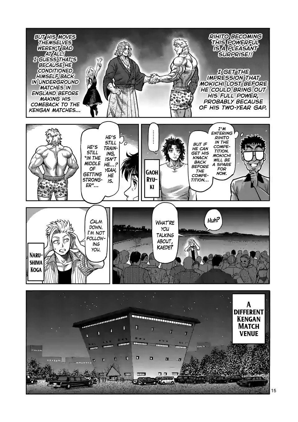 Kengan Omega Chapter 44 page 15 - Chapter 44: The Lion Cub Howls
