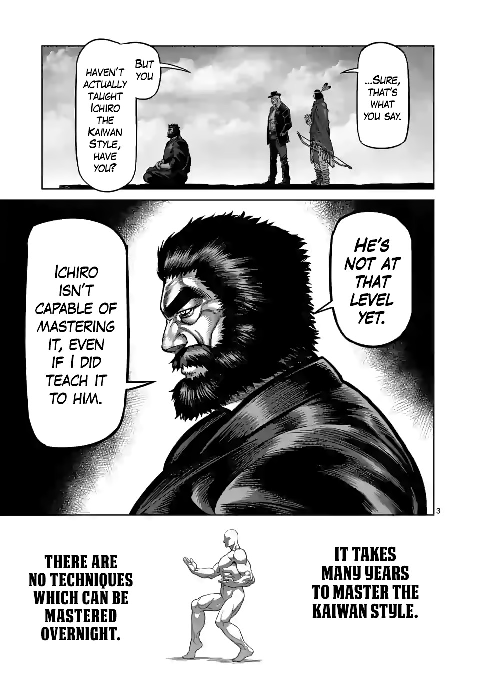 Kengan Omega Chapter 44 page 3 - Chapter 44: The Lion Cub Howls