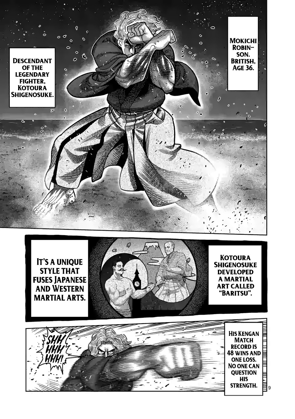 Kengan Omega Chapter 44 page 9 - Chapter 44: The Lion Cub Howls