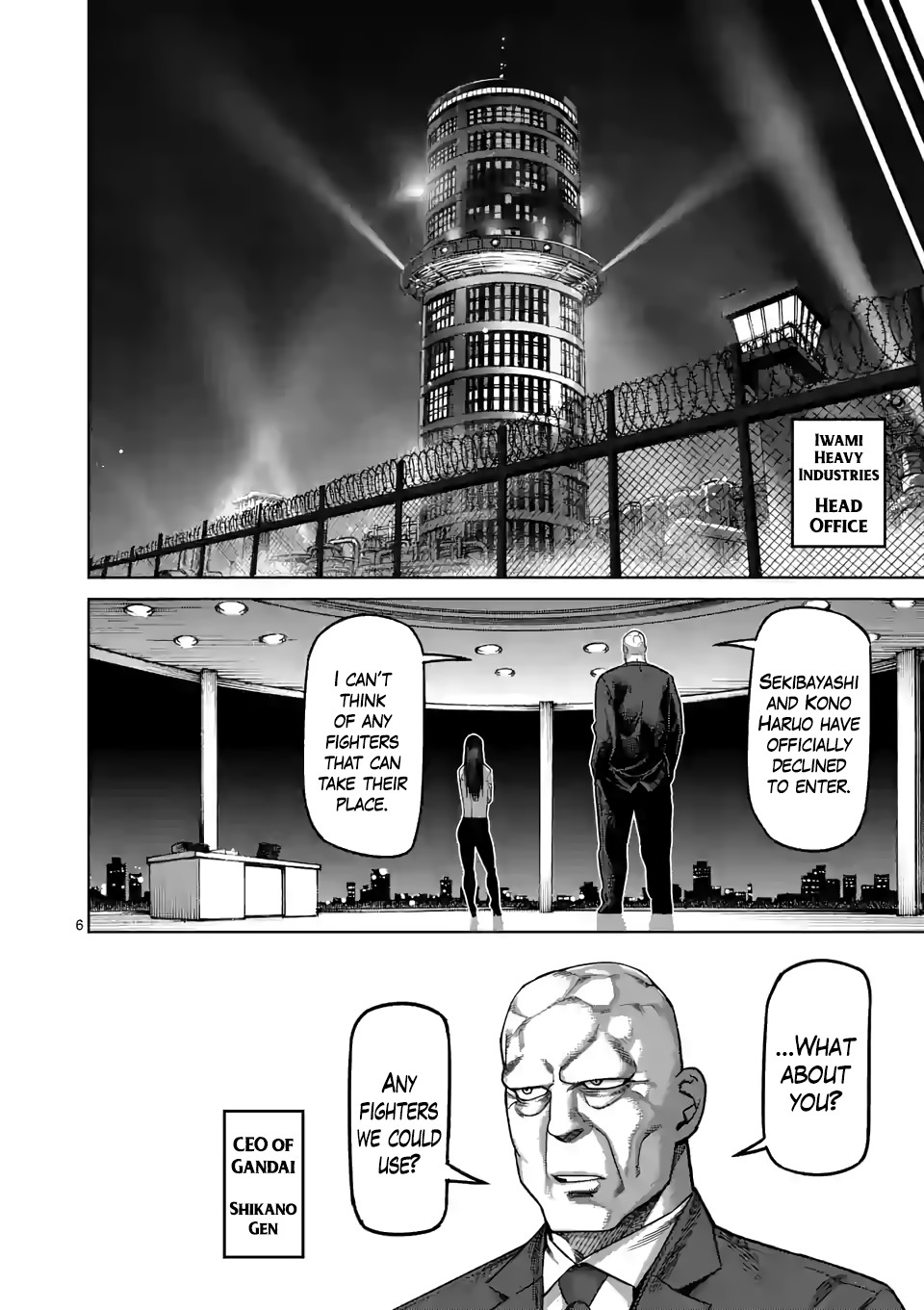Kengan Omega Chapter 46 page 6 - Chapter 46: Kazuo's Misgivings