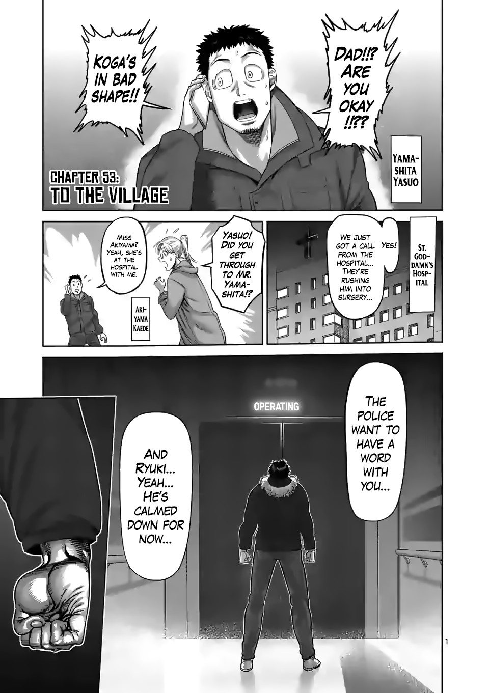 Kengan Omega Chapter 53 page 1 - Chapter 53: To the Village