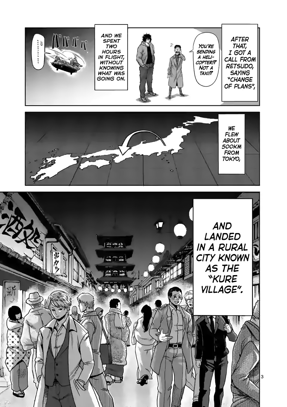Kengan Omega Chapter 53 page 3 - Chapter 53: To the Village