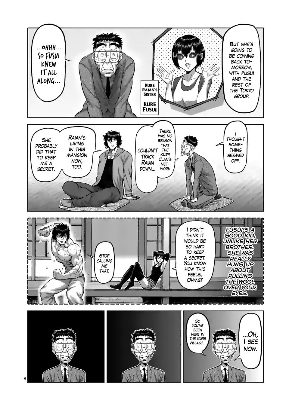 Kengan Omega Chapter 53 page 8 - Chapter 53: To the Village