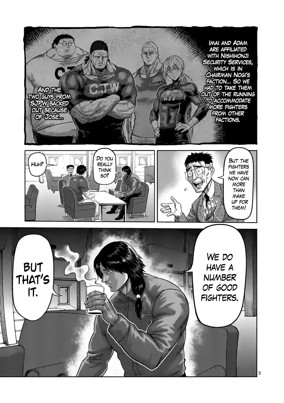 Kengan Omega Chapter 57 page 3 - Chapter 57: The Fighters Enter