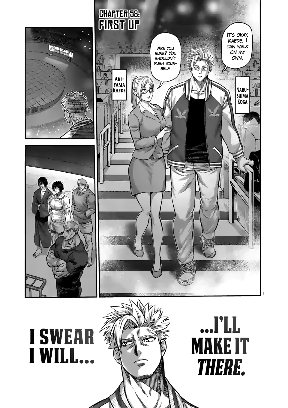 Kengan Omega Chapter 58 page 1 - Chapter 58: First Up