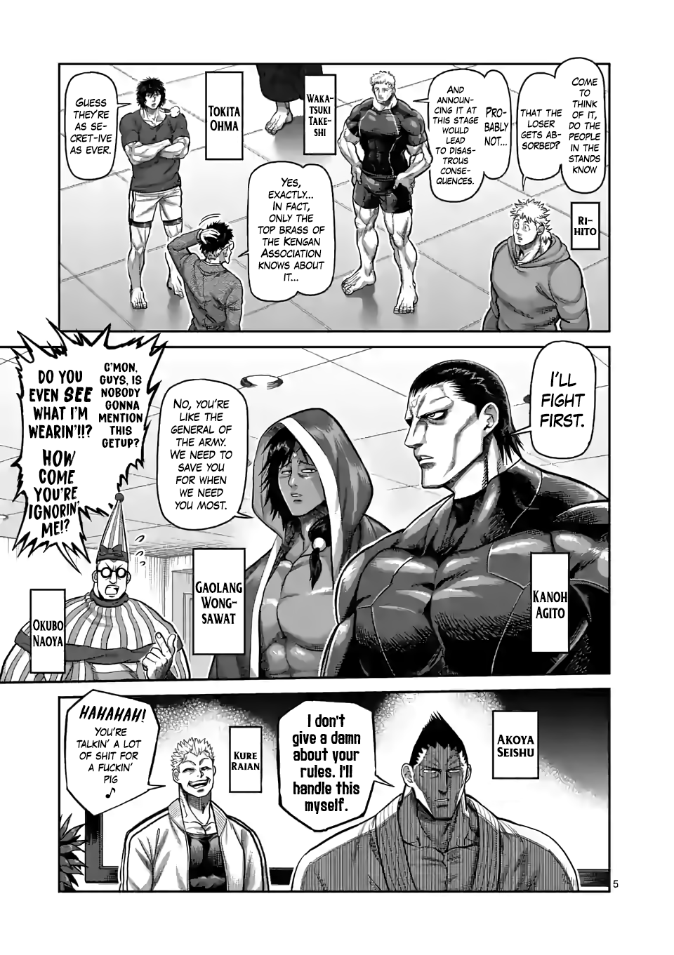 Kengan Omega Chapter 58 page 5 - Chapter 58: First Up