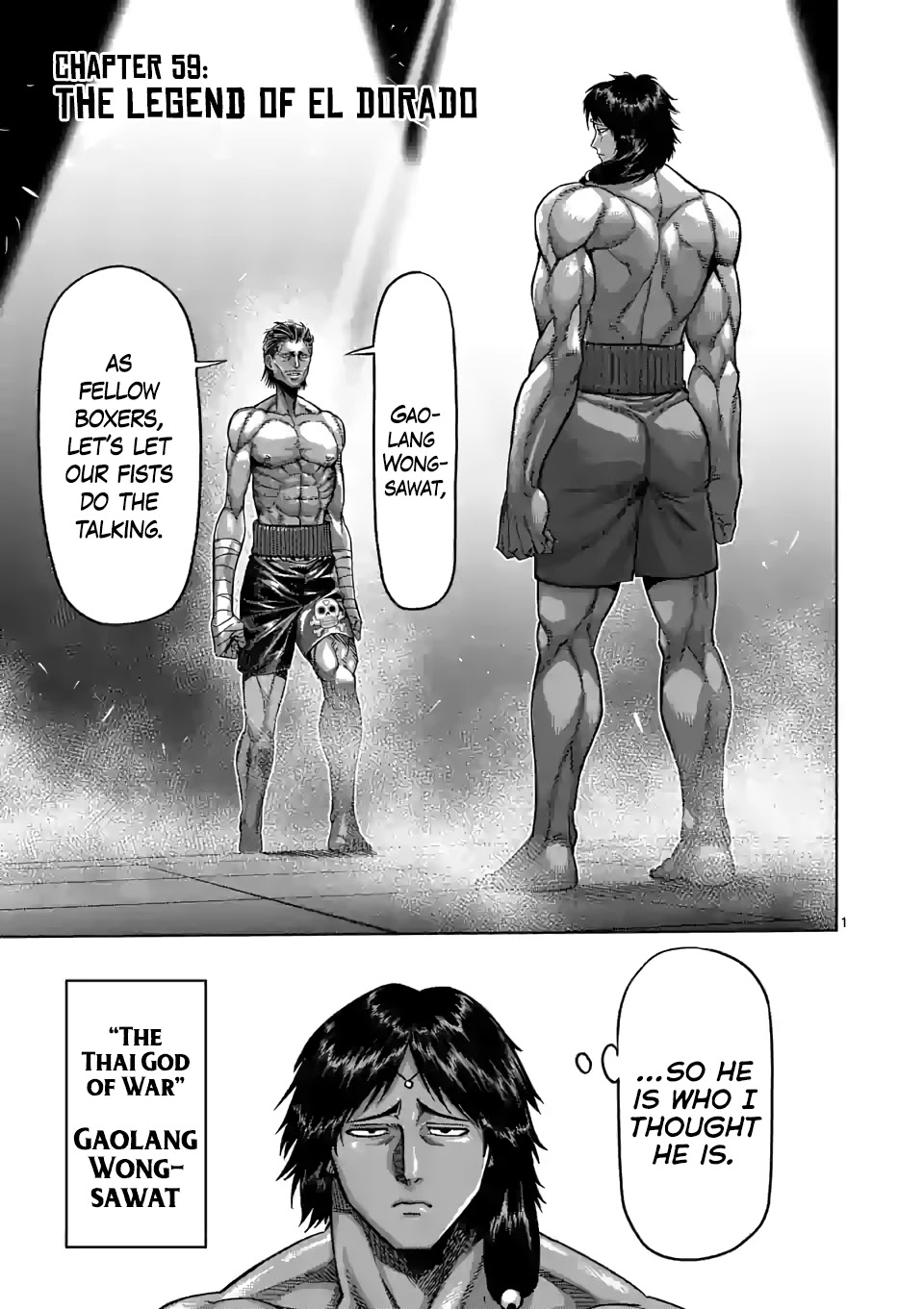 Kengan Omega Chapter 59 page 1 - Chapter 59: The Legend of El Dorado