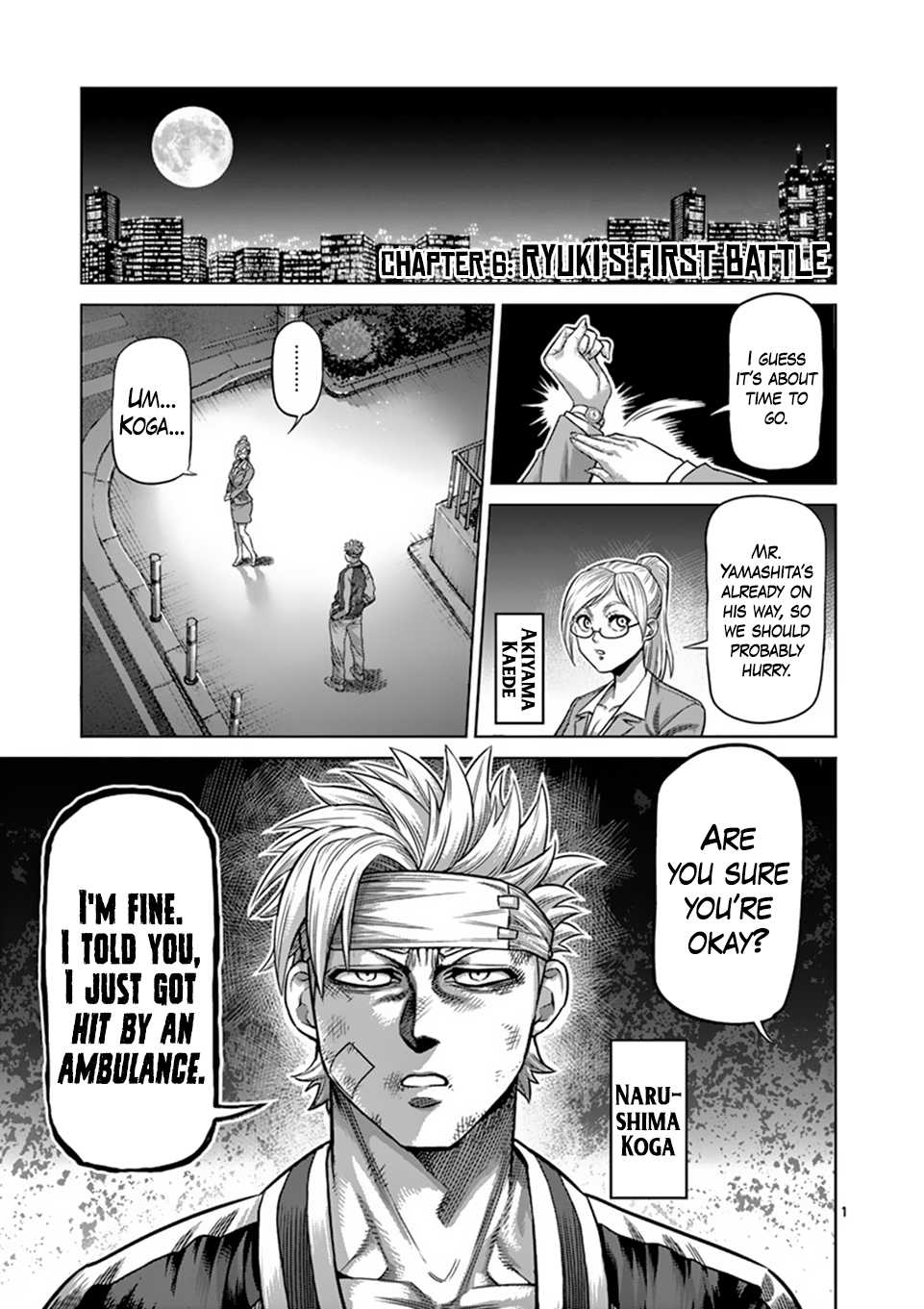 Kengan Omega Chapter 6 page 1 - Chapter 6: Ryuki's First Battle