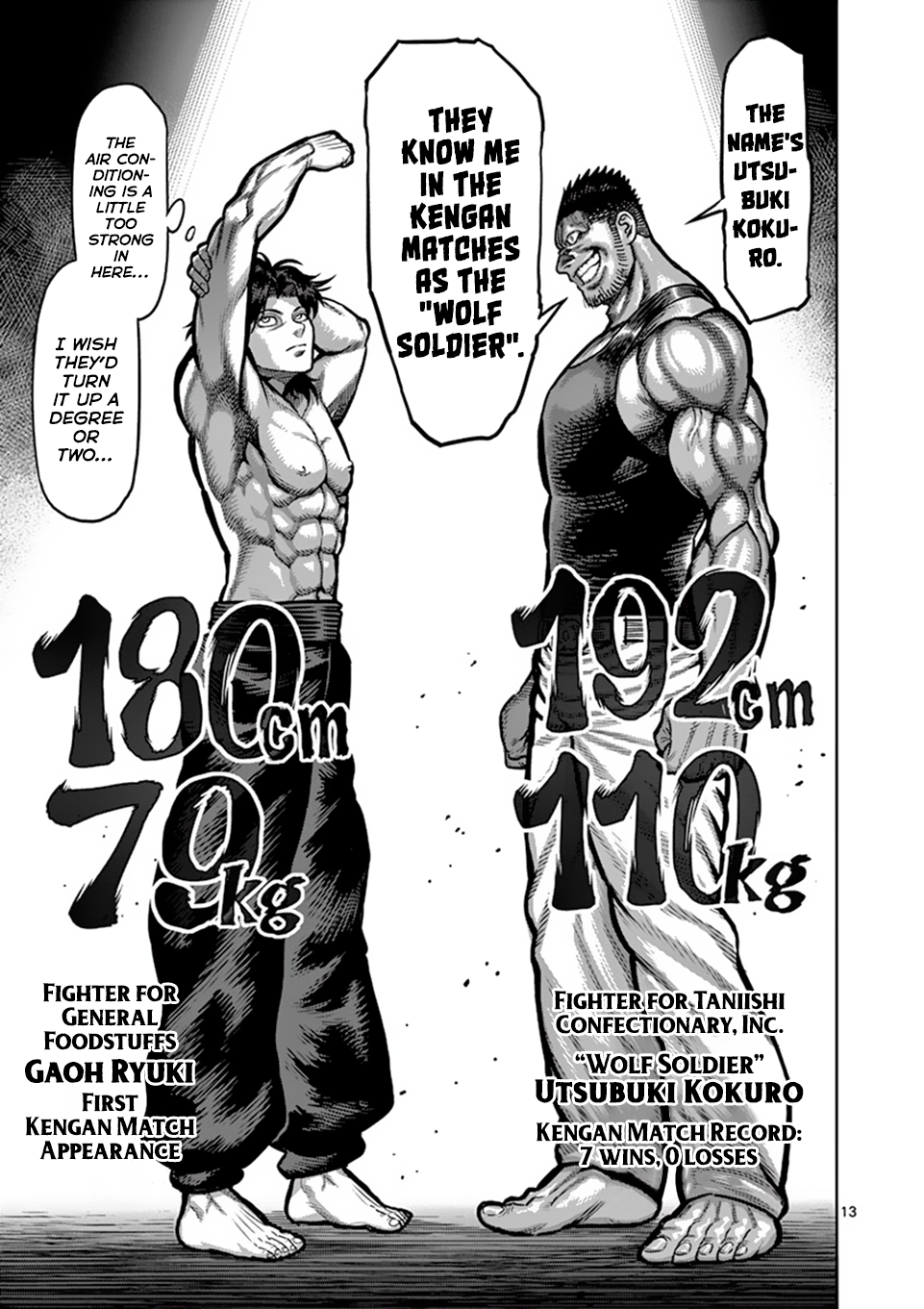 Kengan Omega Chapter 6 page 13 - Chapter 6: Ryuki's First Battle