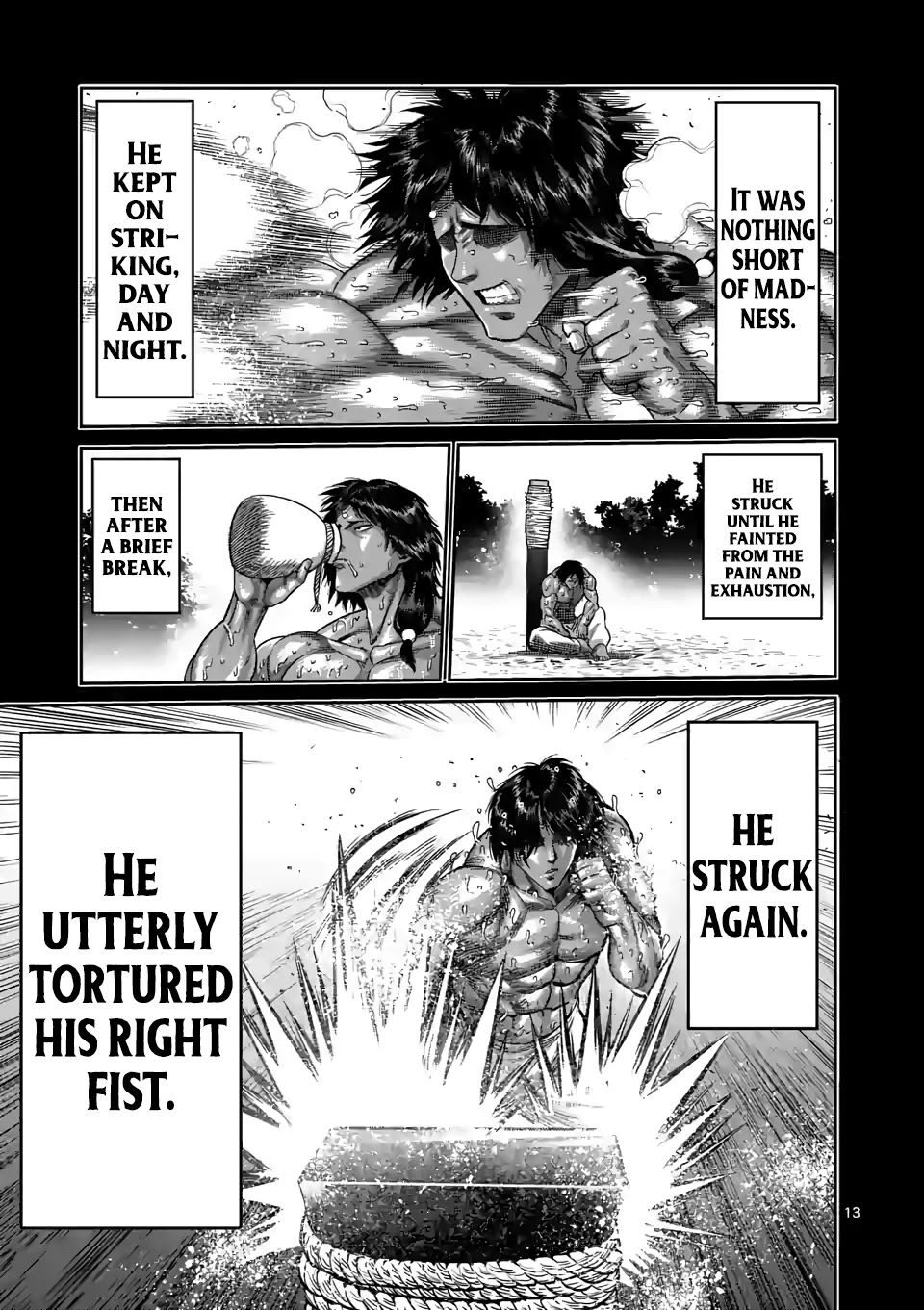 Kengan Omega Chapter 62 page 13 - Chapter 62: Right Fist of God