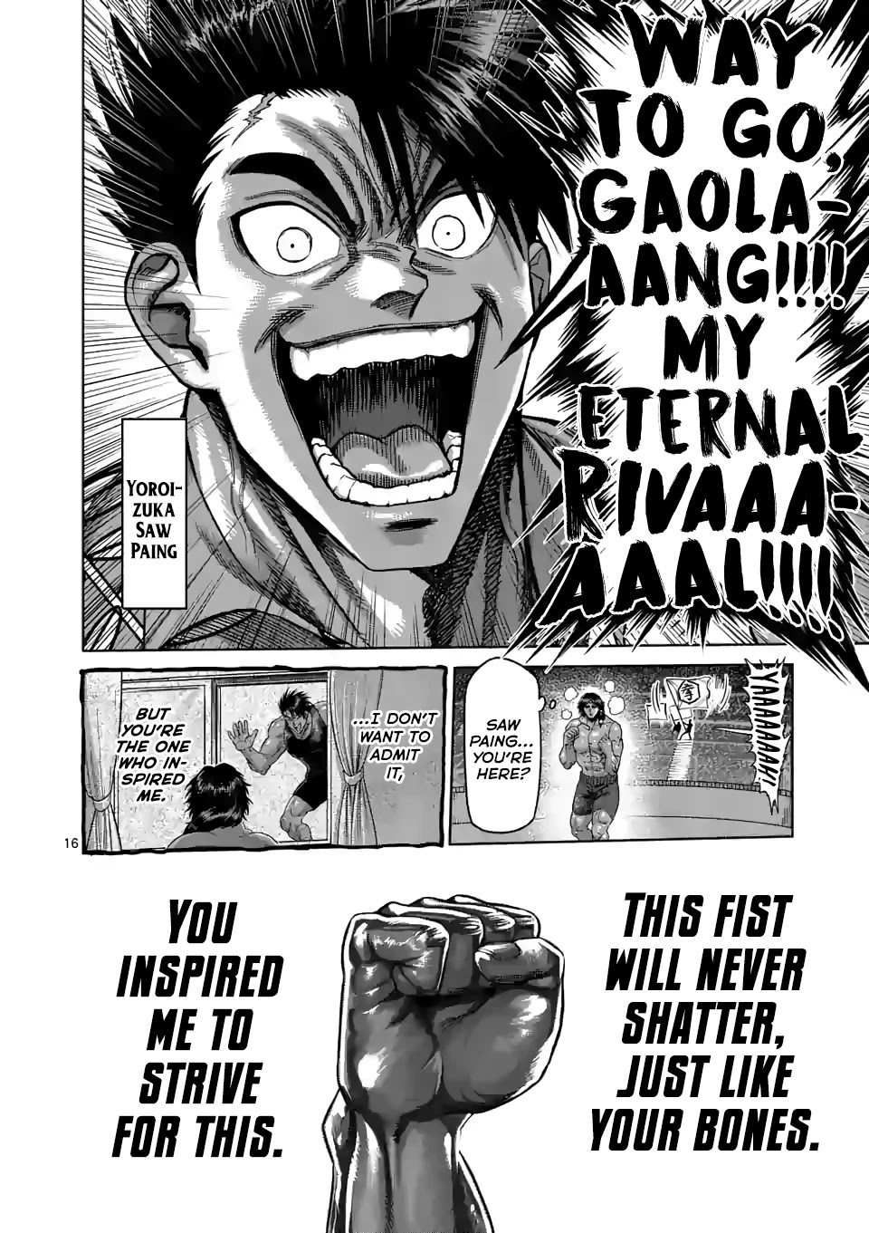 Kengan Omega Chapter 62 page 16 - Chapter 62: Right Fist of God
