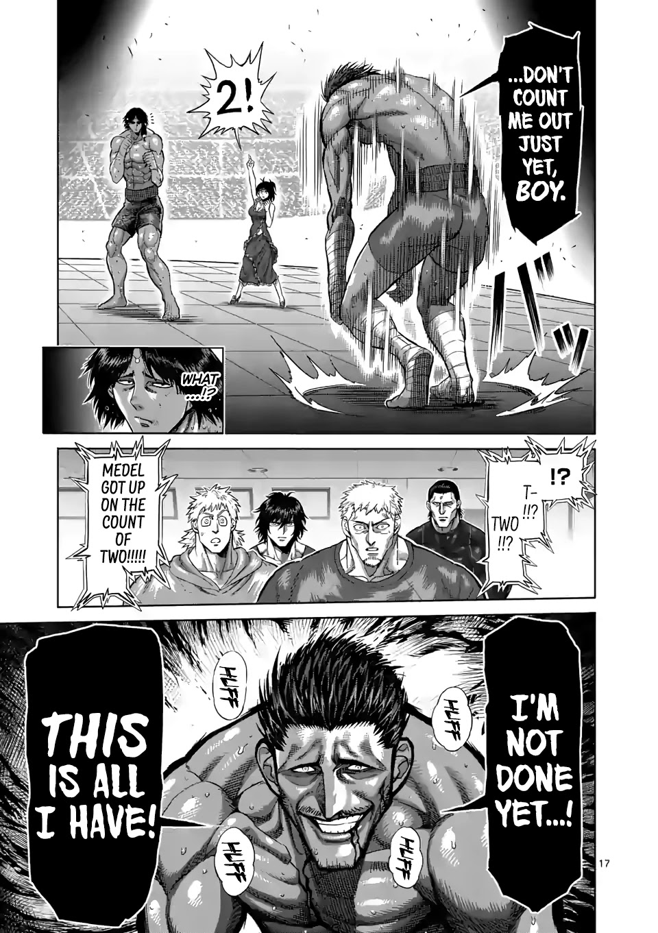 Kengan Omega Chapter 62 page 17 - Chapter 62: Right Fist of God
