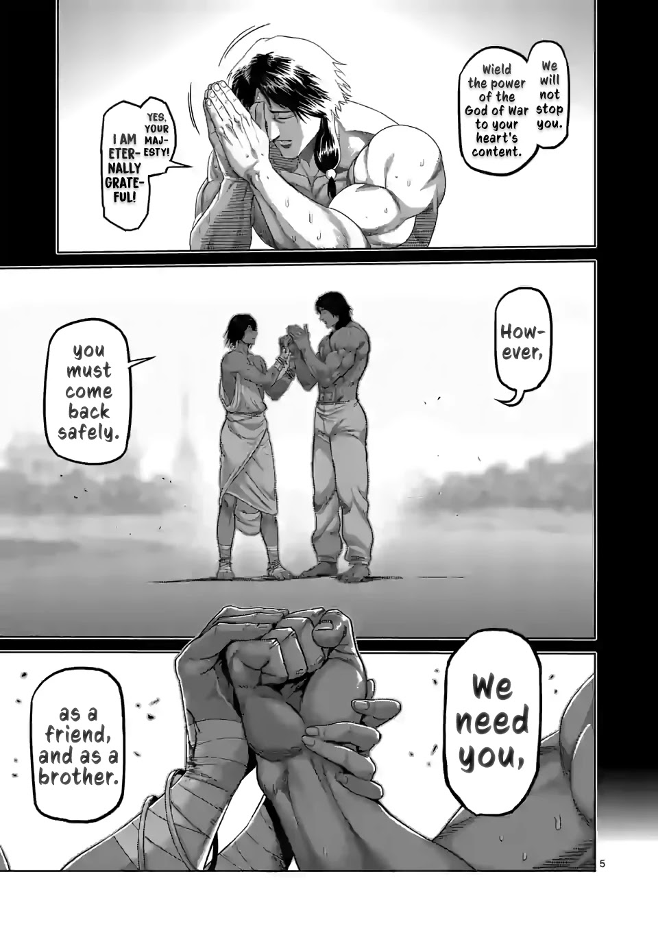 Kengan Omega Chapter 62 page 5 - Chapter 62: Right Fist of God