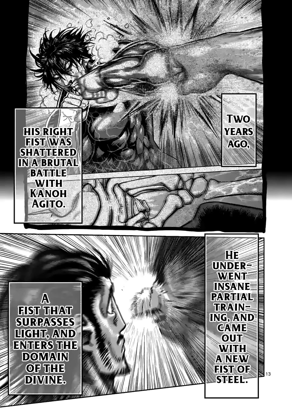 Kengan Omega Chapter 63 page 13 - Chapter 63: The God Fist Unleashed