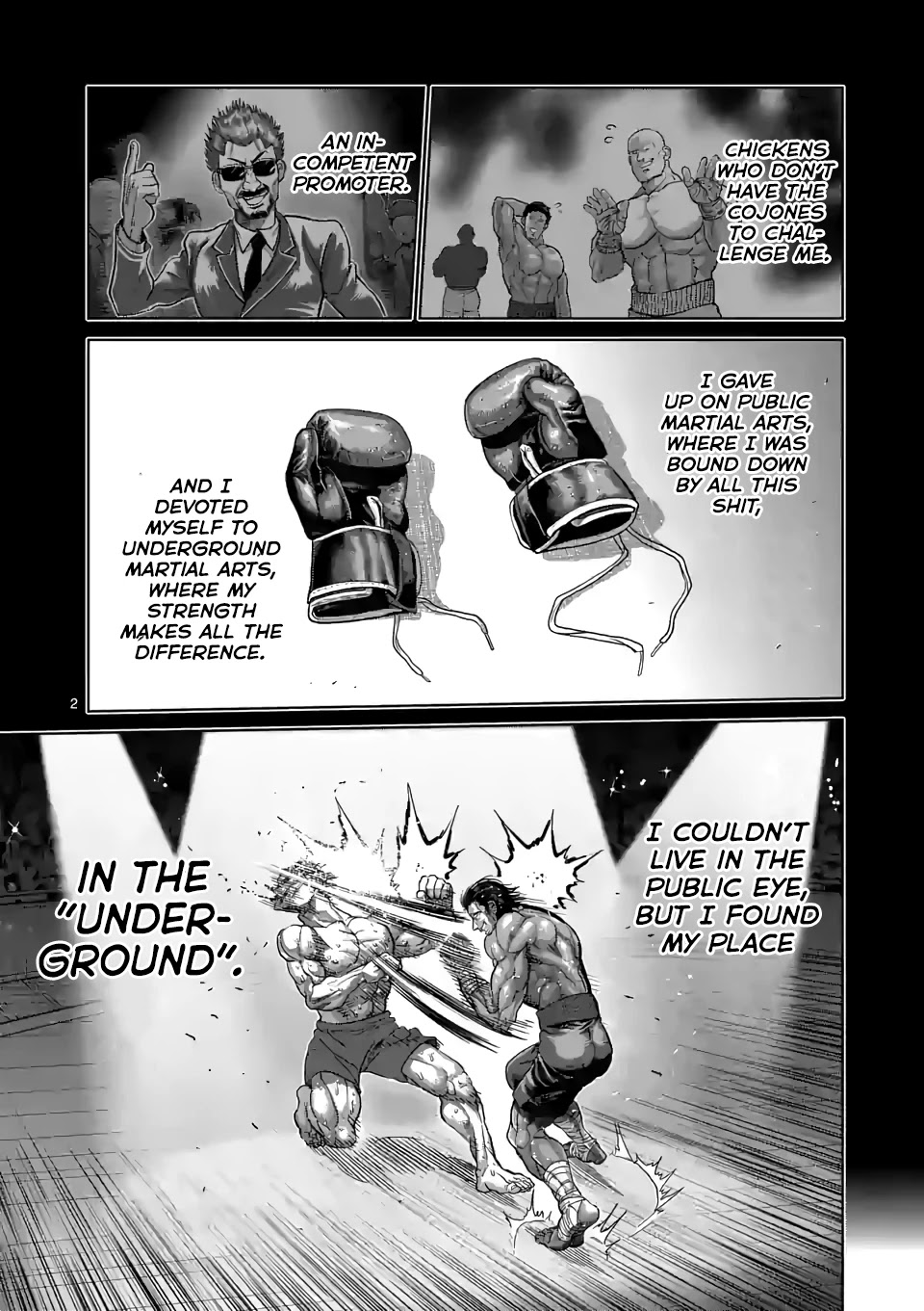 Kengan Omega Chapter 63 page 2 - Chapter 63: The God Fist Unleashed