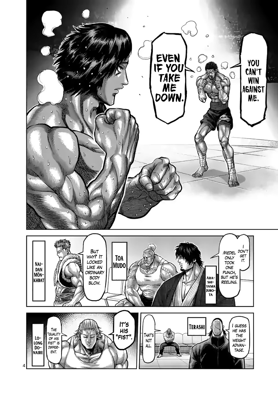 Kengan Omega Chapter 63 page 4 - Chapter 63: The God Fist Unleashed