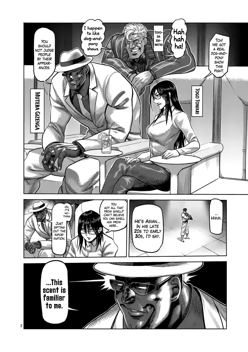 Kengan Omega Chapter 65 page 2 - Chapter 65: The Falcon's Identity