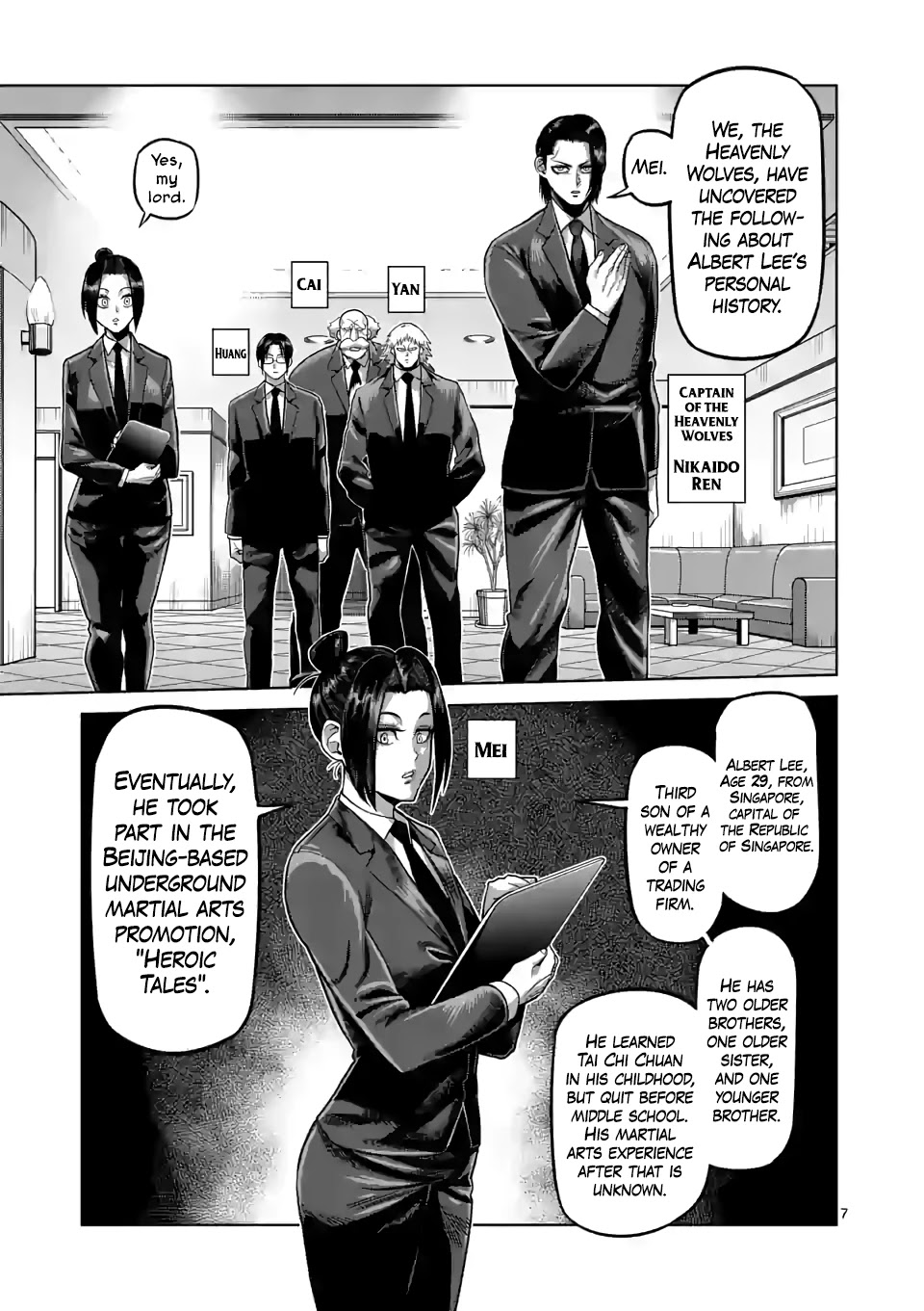 Kengan Omega Chapter 65 page 7 - Chapter 65: The Falcon's Identity
