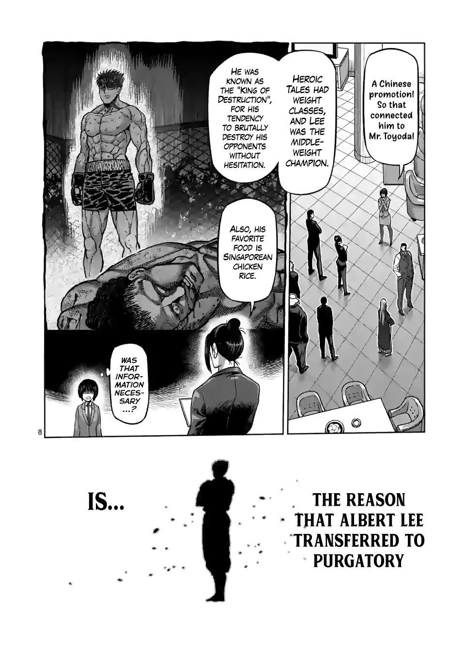 Kengan Omega Chapter 65 page 8 - Chapter 65: The Falcon's Identity