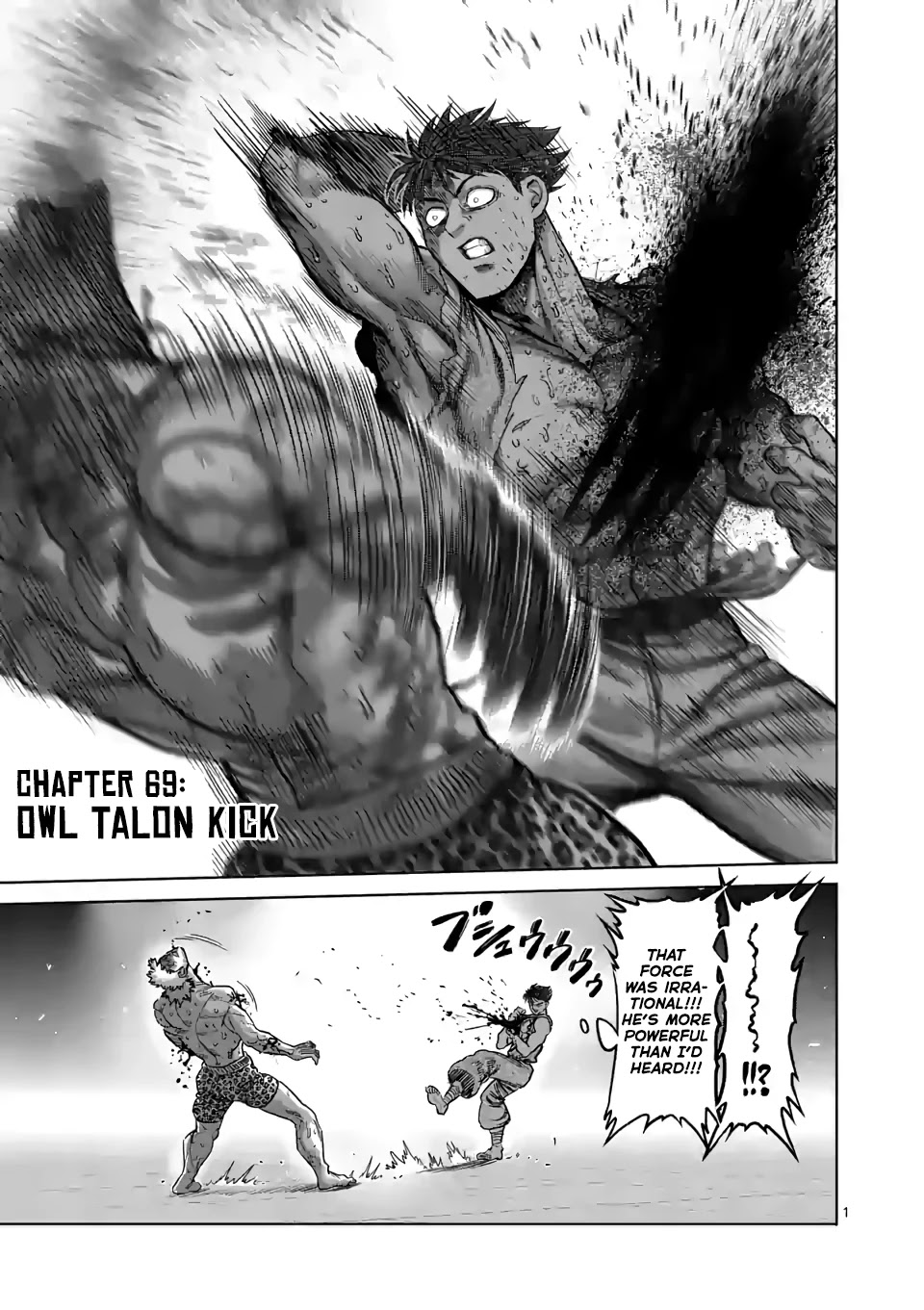 Kengan Omega Chapter 69 page 1 - Chapter 69: Owl Talon Kick