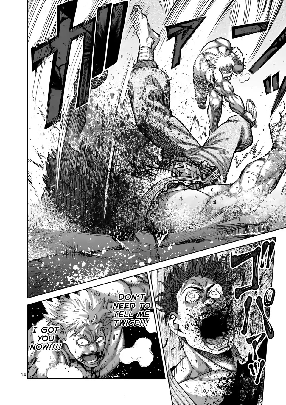 Kengan Omega Chapter 69 page 14 - Chapter 69: Owl Talon Kick