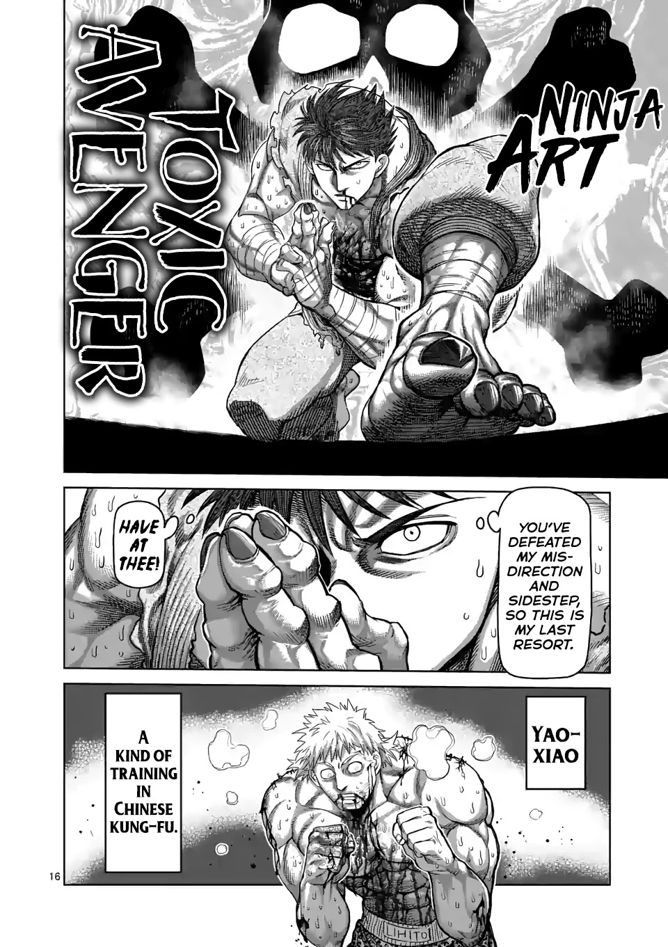 Kengan Omega Chapter 69 page 16 - Chapter 69: Owl Talon Kick