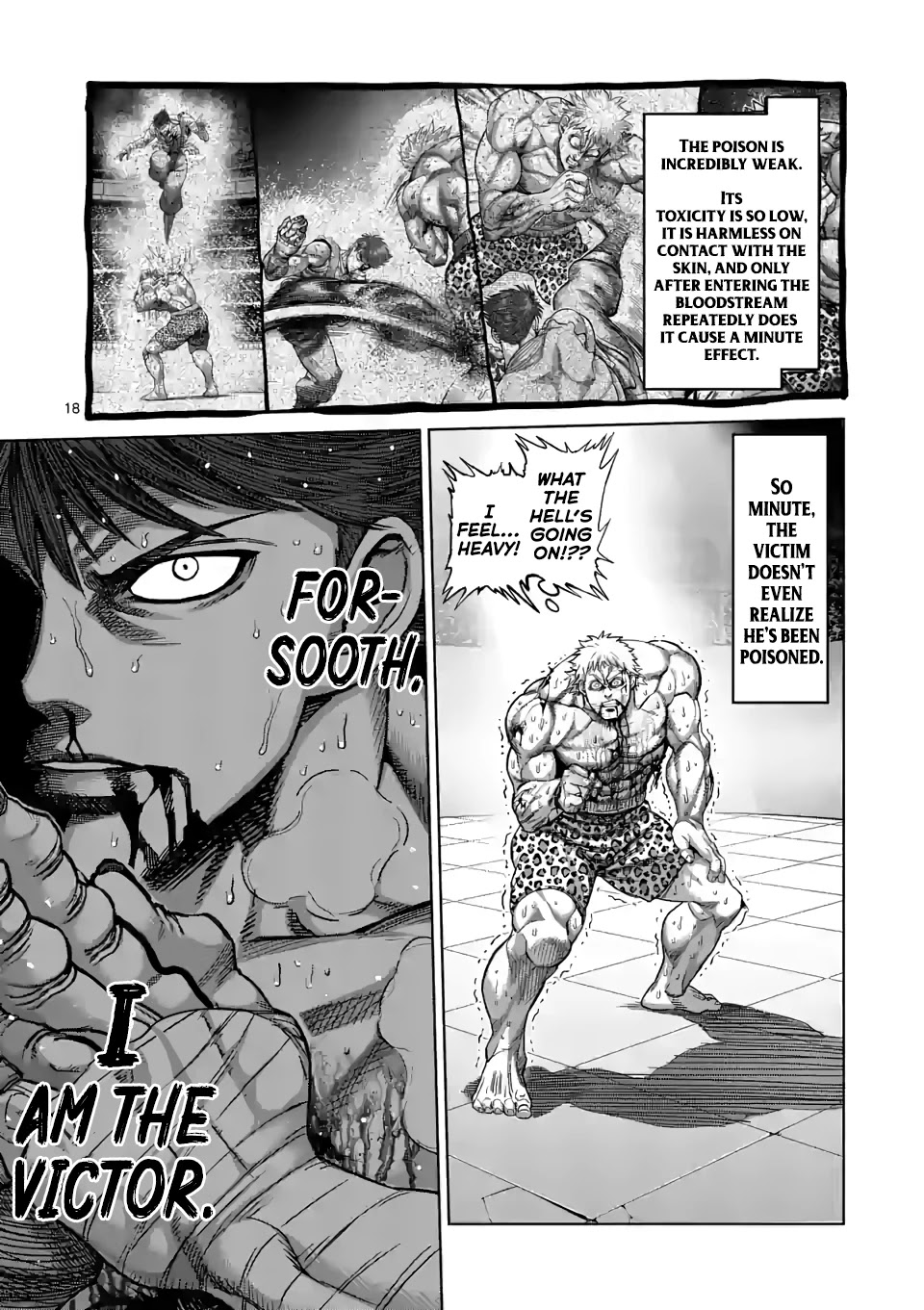 Kengan Omega Chapter 69 page 18 - Chapter 69: Owl Talon Kick