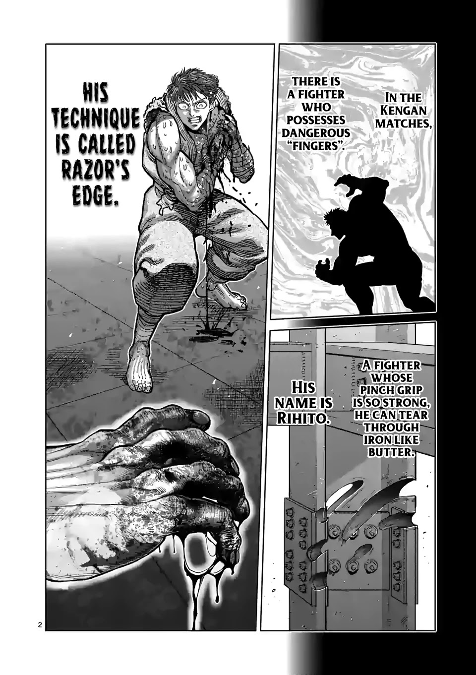 Kengan Omega Chapter 69 page 2 - Chapter 69: Owl Talon Kick