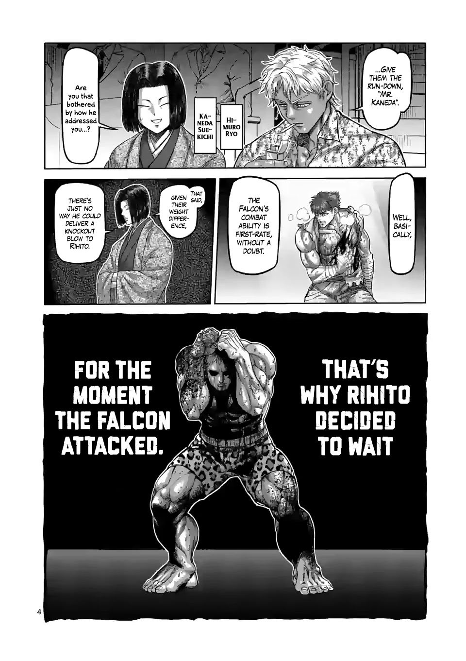 Kengan Omega Chapter 69 page 4 - Chapter 69: Owl Talon Kick