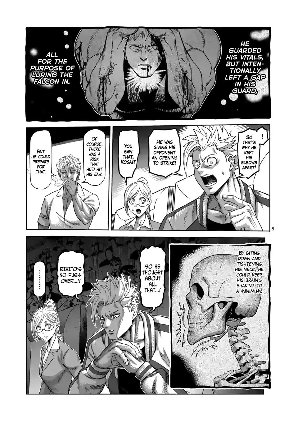Kengan Omega Chapter 69 page 5 - Chapter 69: Owl Talon Kick