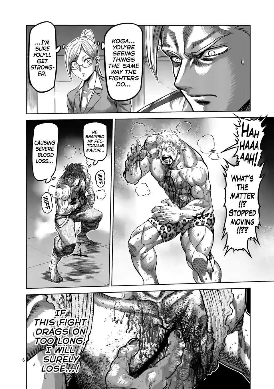 Kengan Omega Chapter 69 page 6 - Chapter 69: Owl Talon Kick