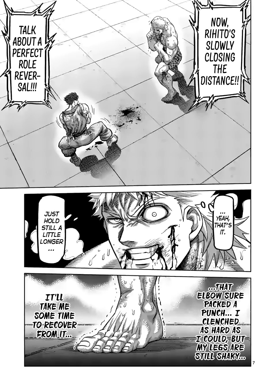 Kengan Omega Chapter 69 page 7 - Chapter 69: Owl Talon Kick