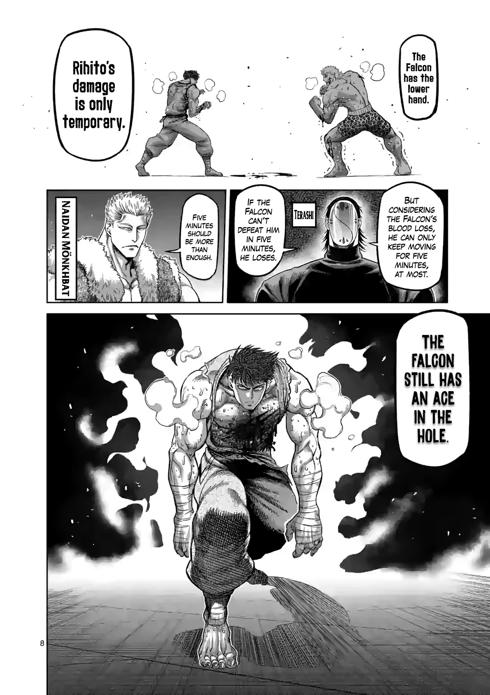 Kengan Omega Chapter 69 page 8 - Chapter 69: Owl Talon Kick