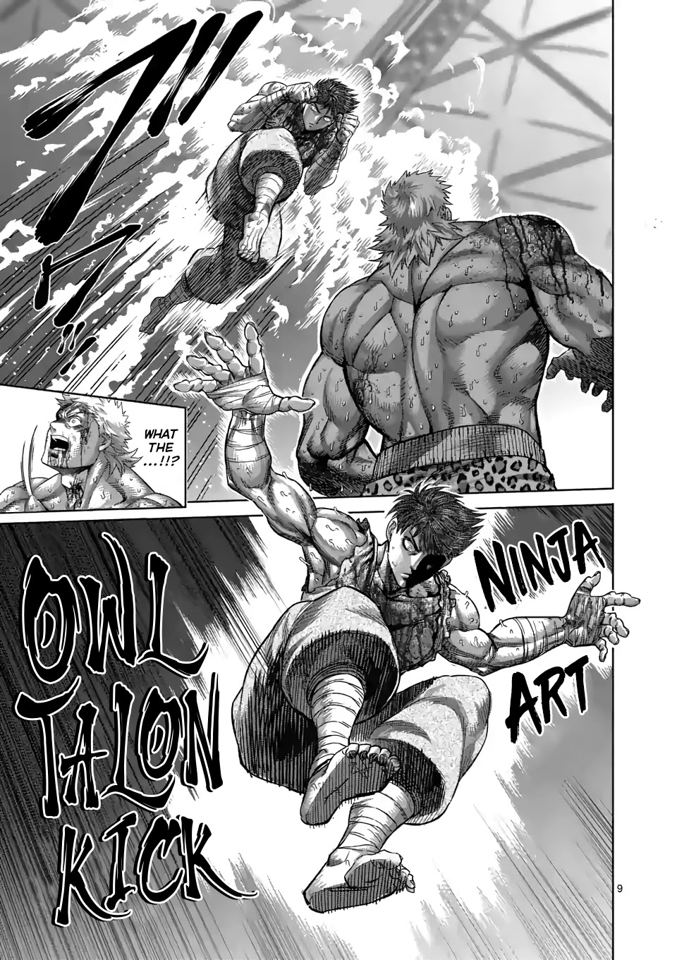 Kengan Omega Chapter 69 page 9 - Chapter 69: Owl Talon Kick