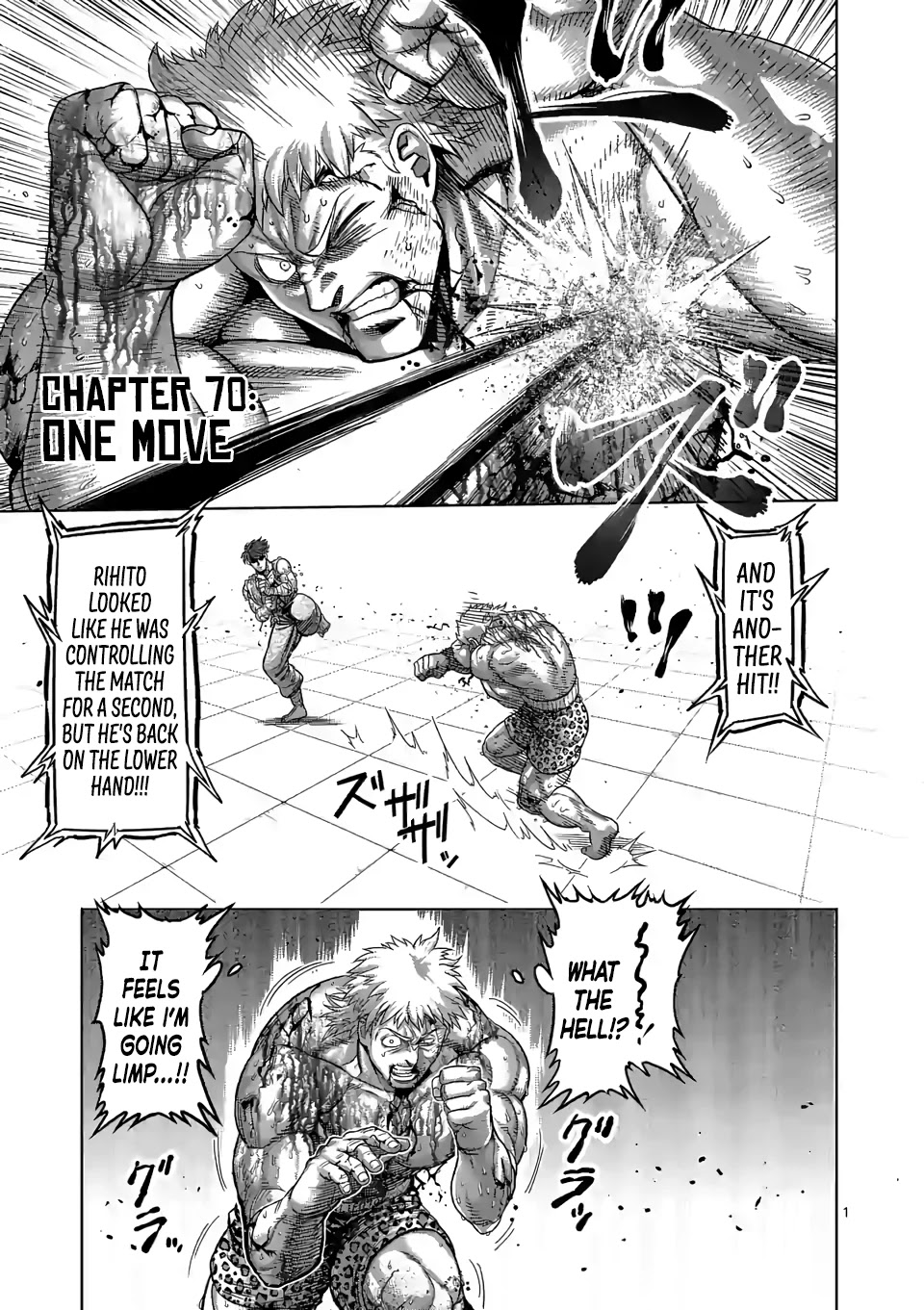 Kengan Omega Chapter 70 page 1 - Chapter 70: One Move