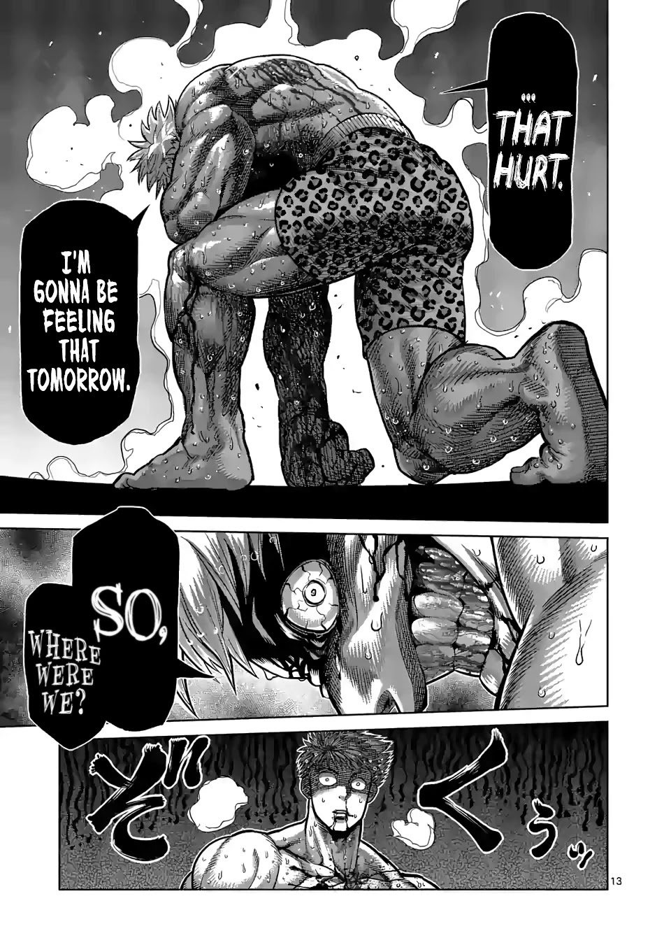 Kengan Omega Chapter 70 page 13 - Chapter 70: One Move