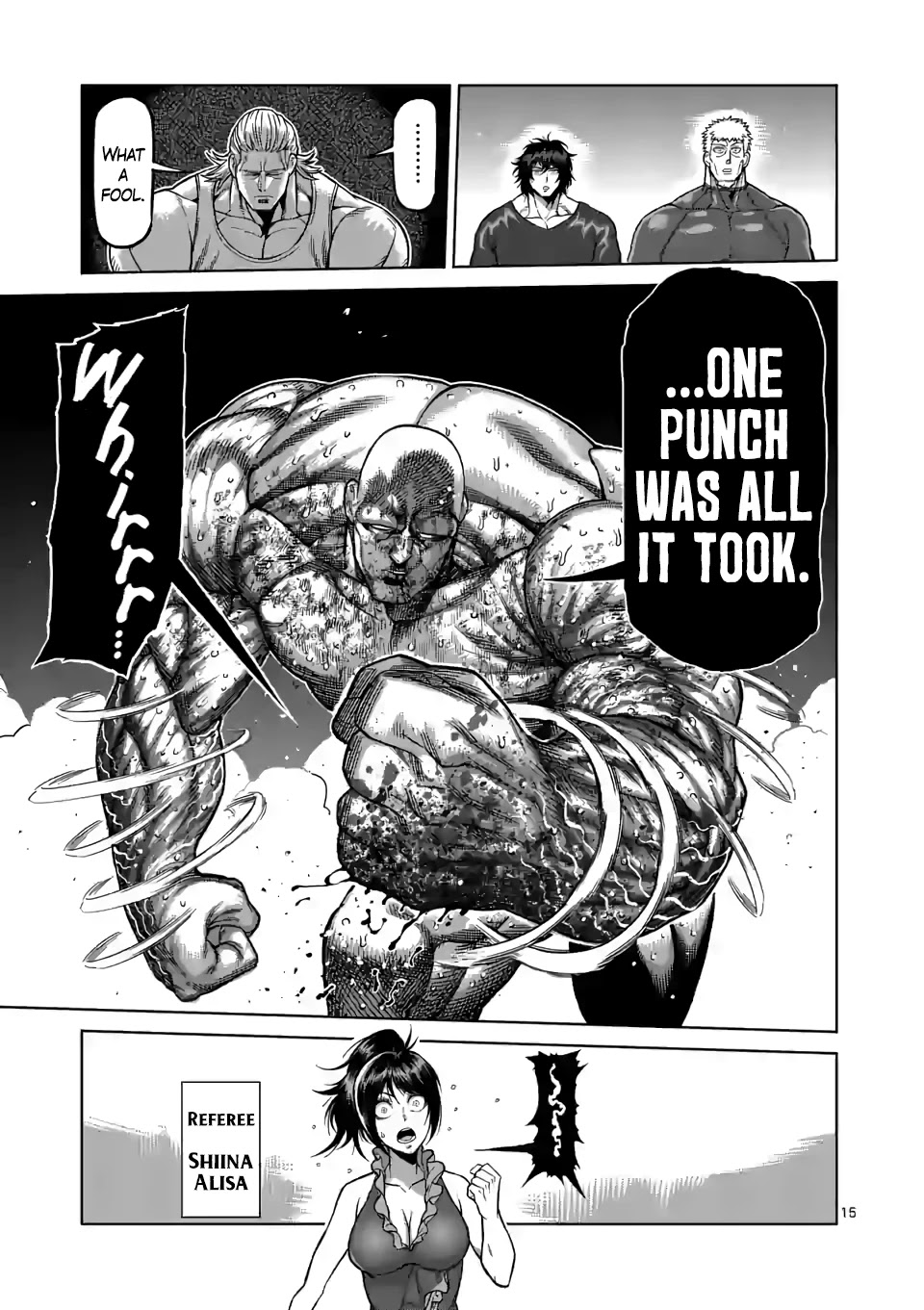 Kengan Omega Chapter 75 page 15 - Chapter 75: Gott-Töter