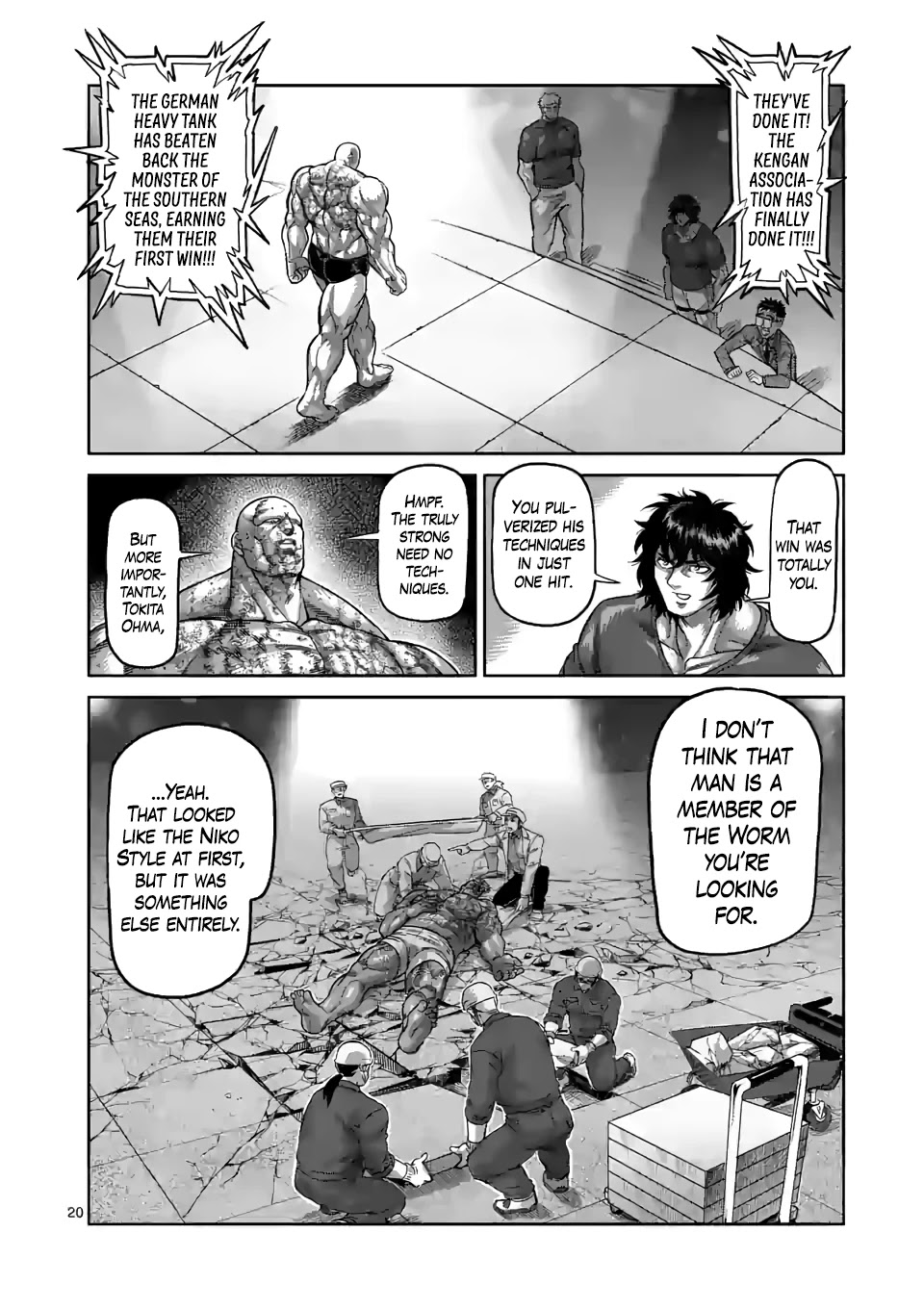 Kengan Omega Chapter 75 page 20 - Chapter 75: Gott-Töter